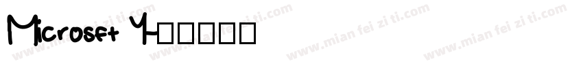 Microsft Y字体转换